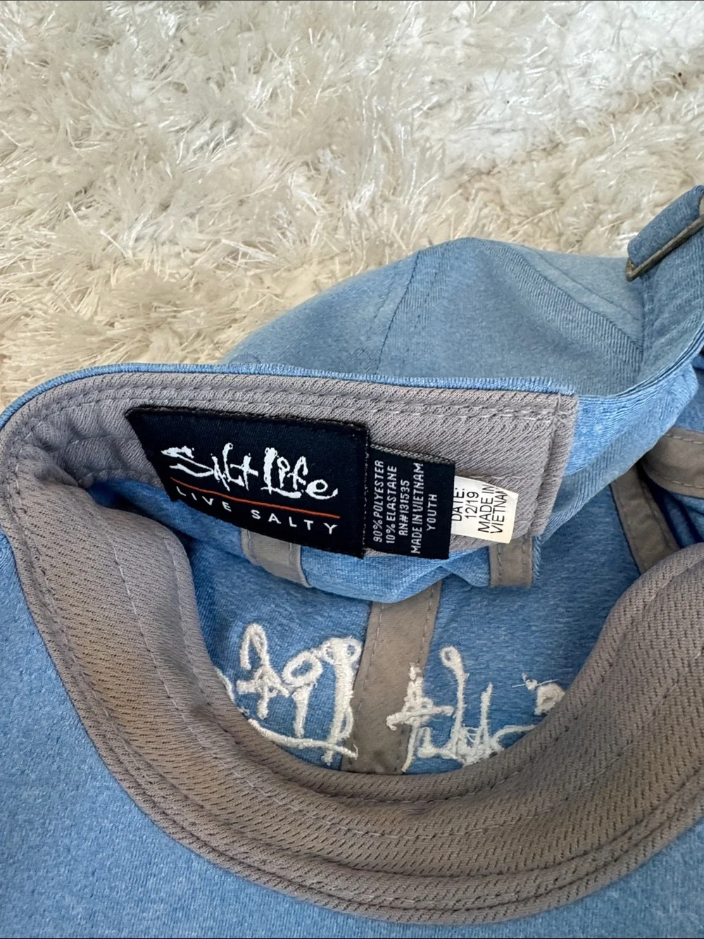 Salt Life Sky Blue Embroidered Cap